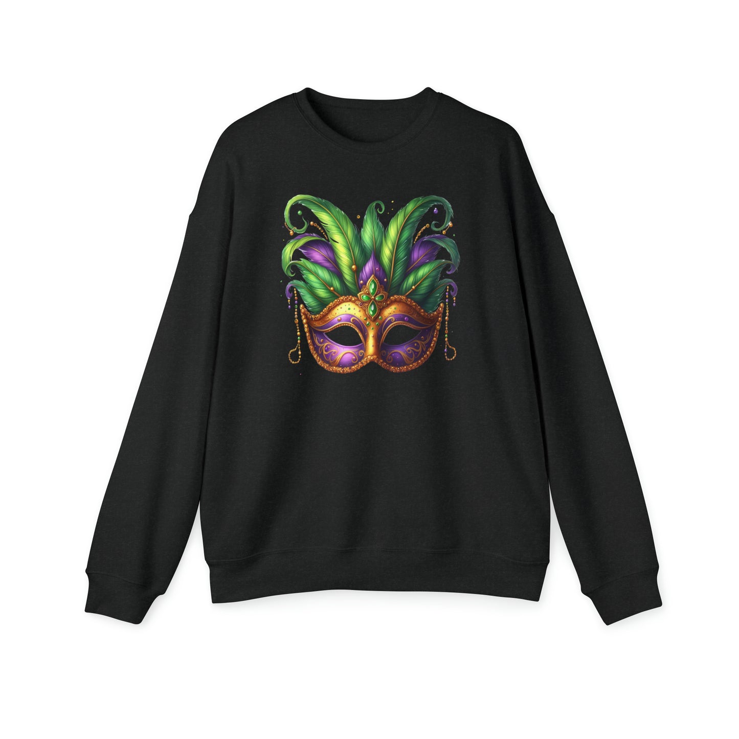 Mardi Gras Mask Bella & Canvas Crewneck Sweatshirt