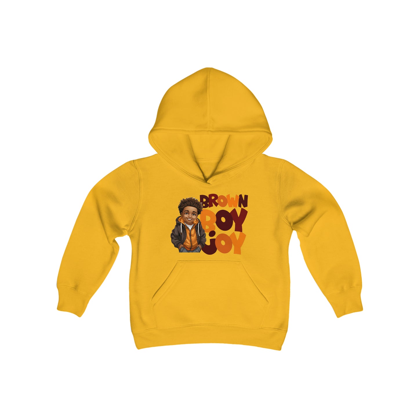 Brown Boy Joy Sweatshirt Kids Hoodie