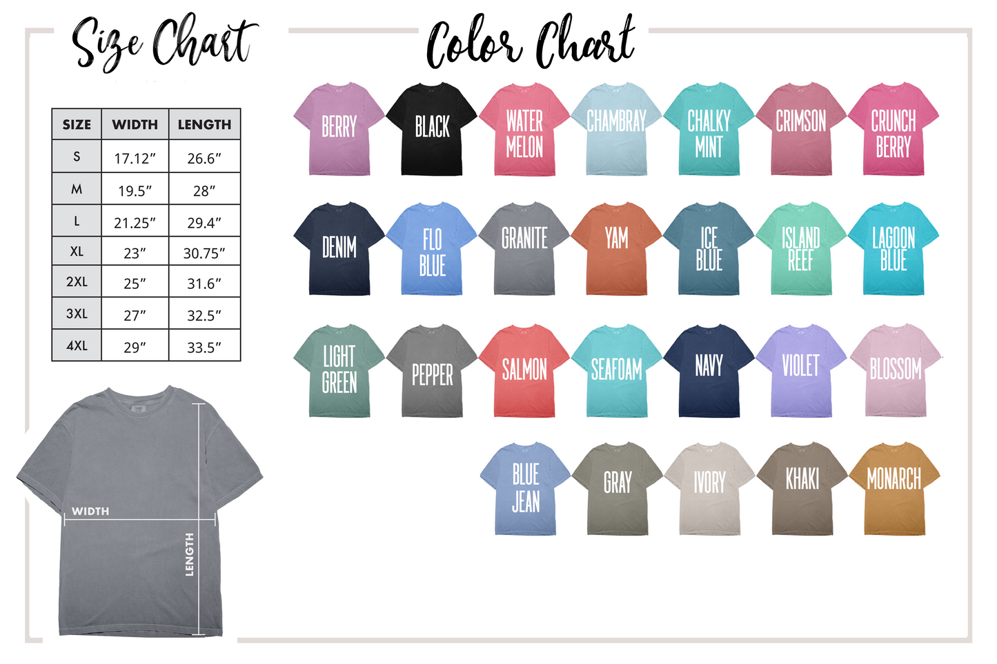 60s/70s Rock Music Inspired Unisex Comfort Colors T-Shirt