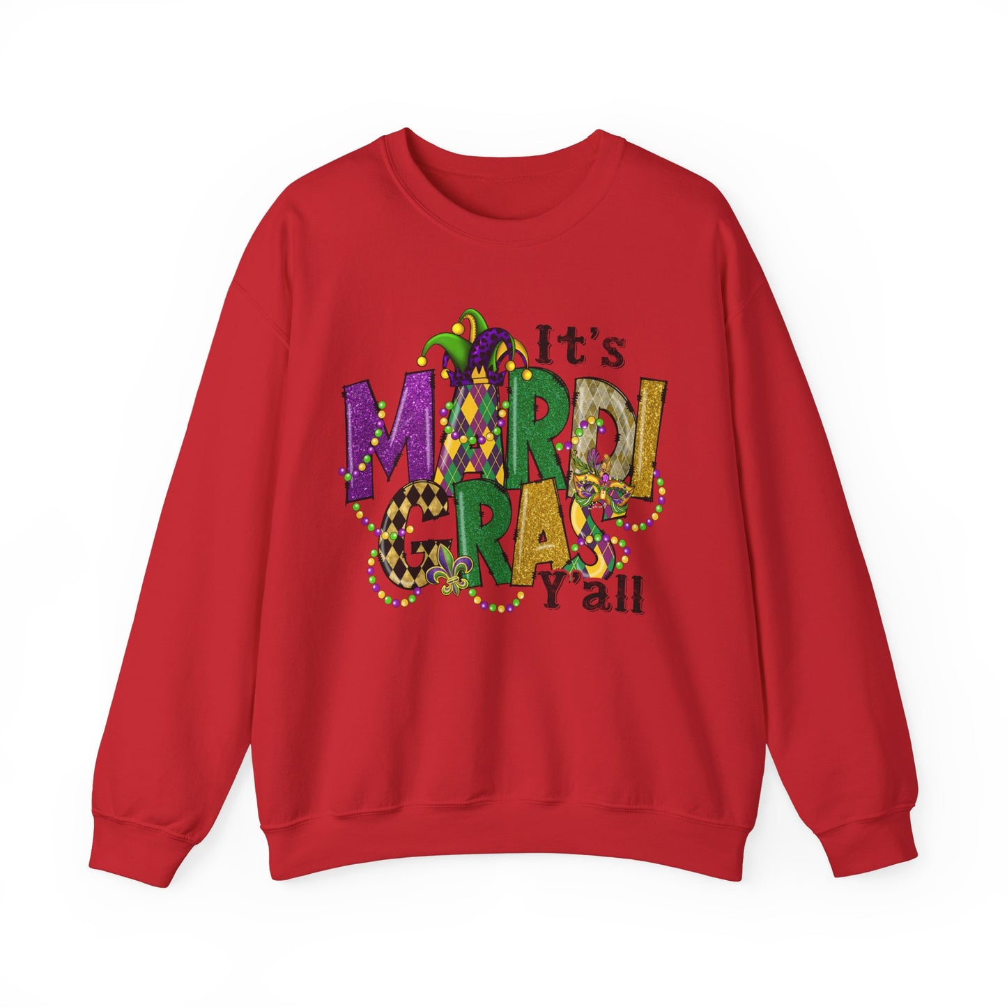 It's Mardi Gras Yall Crewneck Sweatshirt