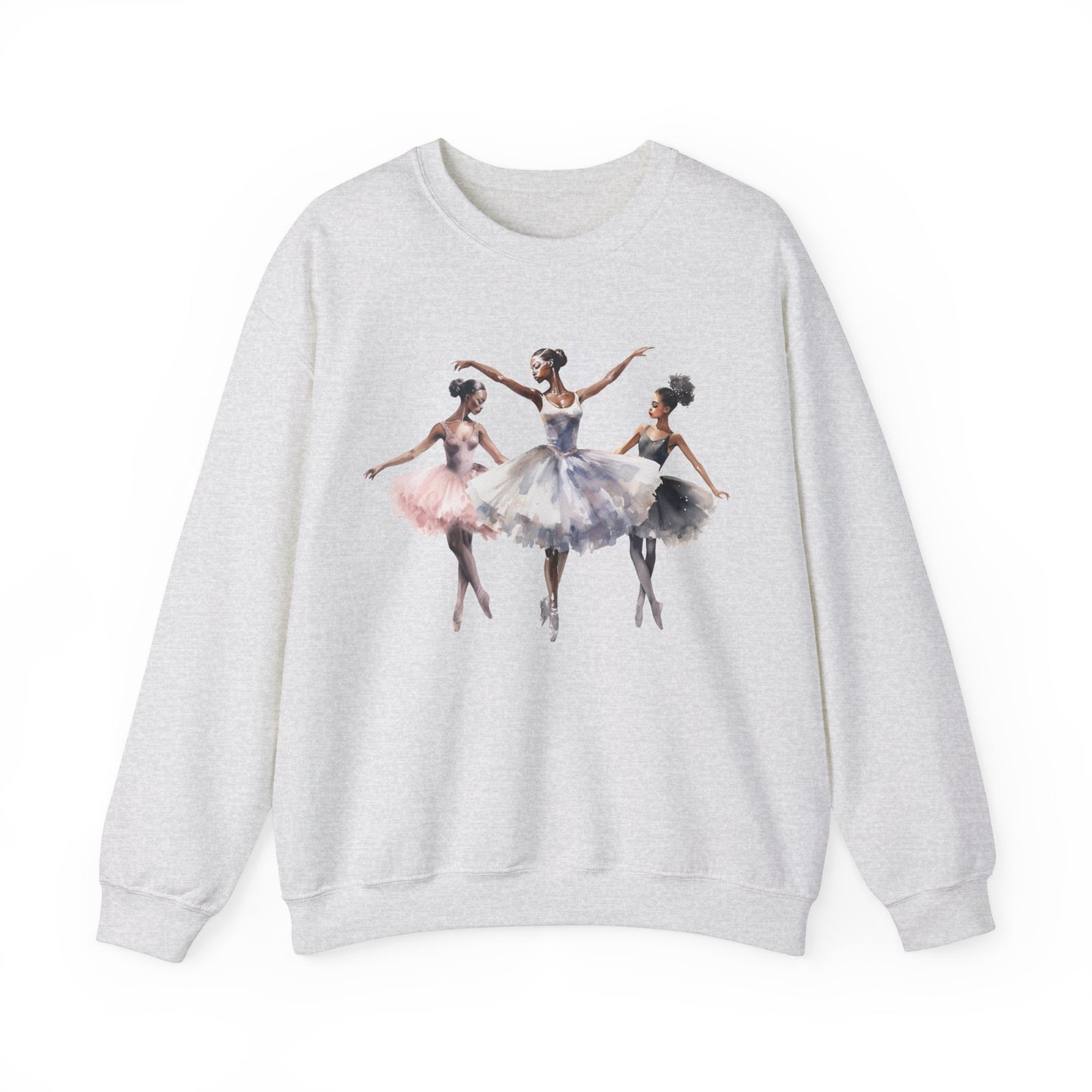 3 Ballerinas, Gidan 1800, Black Ballerina Sweatshirt, African American Tops, Gift for Ballerina, Student Teacher Gift, Black Girl Gift