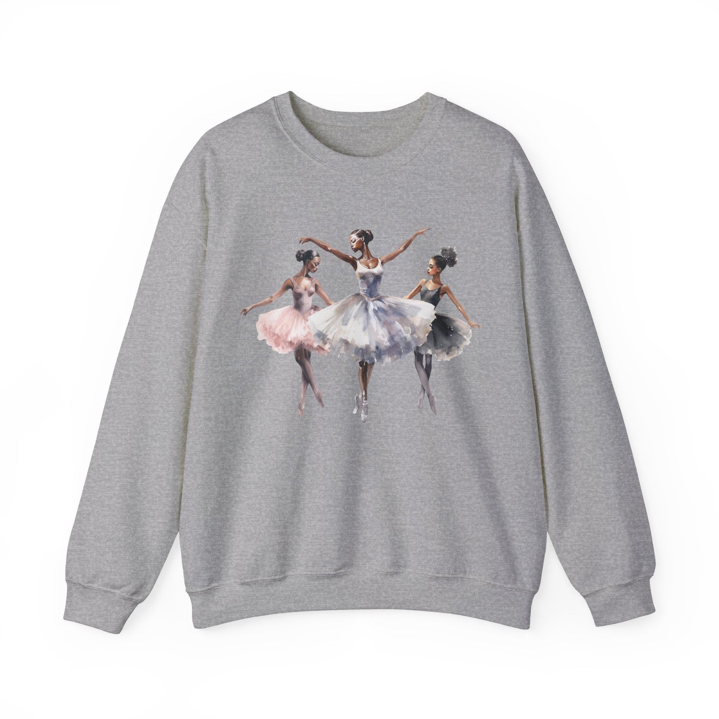 3 Ballerinas, Gidan 1800, Black Ballerina Sweatshirt, African American Tops, Gift for Ballerina, Student Teacher Gift, Black Girl Gift