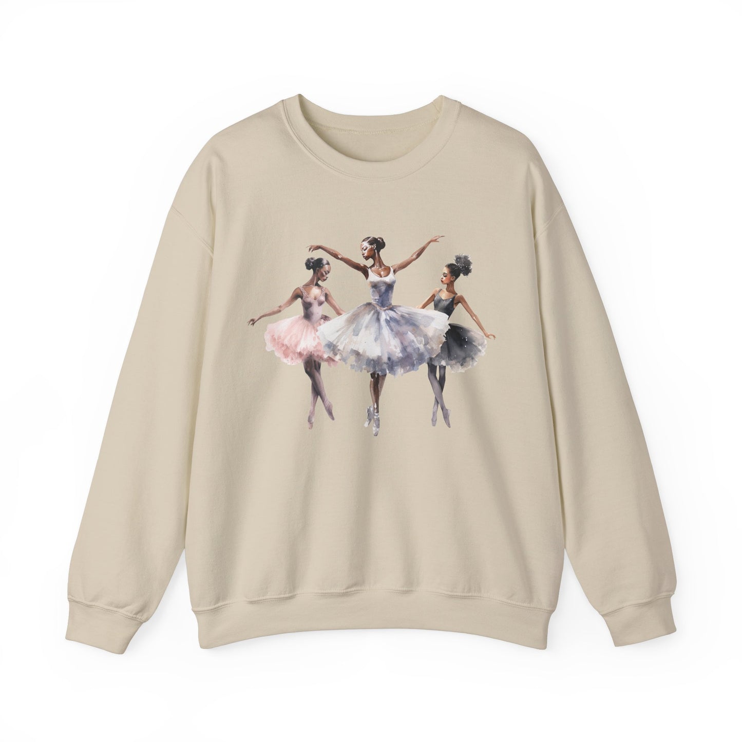 3 Ballerinas, Gidan 1800, Black Ballerina Sweatshirt, African American Tops, Gift for Ballerina, Student Teacher Gift, Black Girl Gift