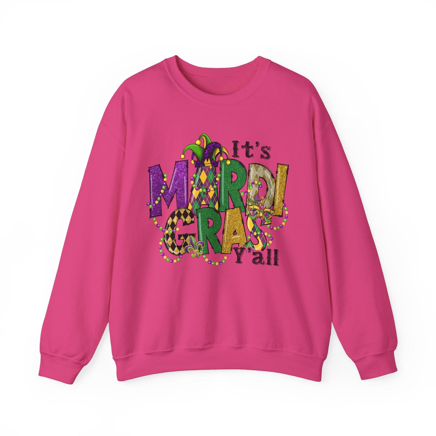 It's Mardi Gras Yall Crewneck Sweatshirt