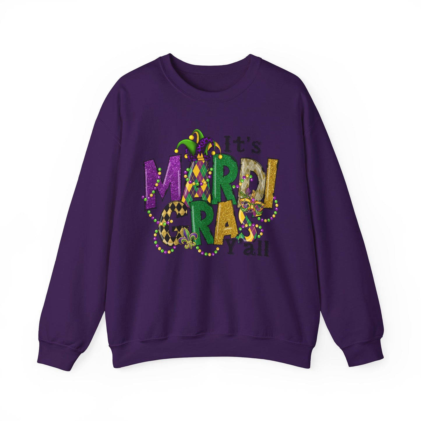 It's Mardi Gras Yall Crewneck Sweatshirt