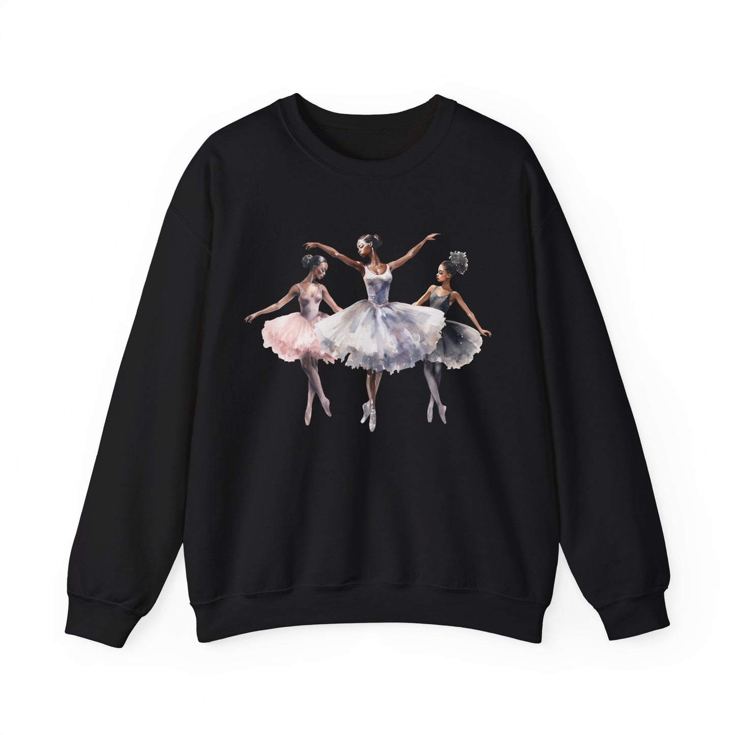 3 Ballerinas, Gidan 1800, Black Ballerina Sweatshirt, African American Tops, Gift for Ballerina, Student Teacher Gift, Black Girl Gift