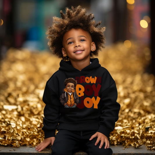 Brown Boy Joy Sweatshirt  Kids Hoodie