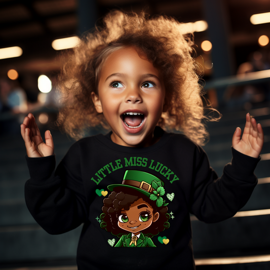 Little Miss Lucky Youth Crewneck Sweatshirt
